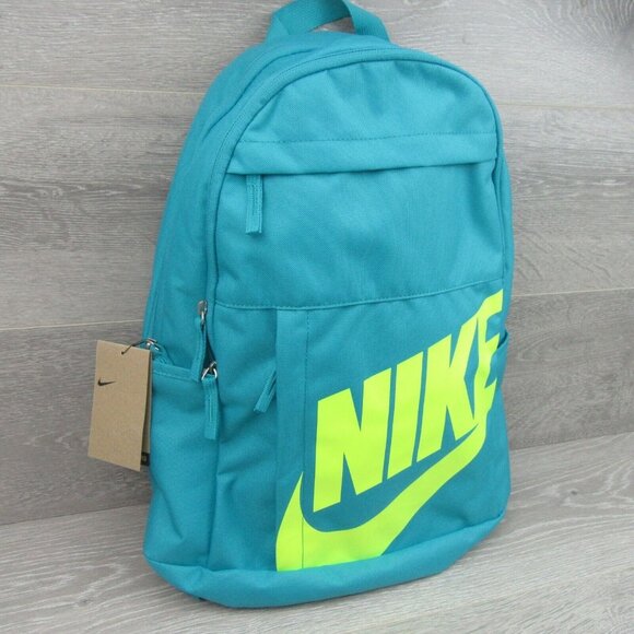 Nike Elemental Backpack School Travel Bag (21L) Teal Volt NEW - Picture 3 of 15